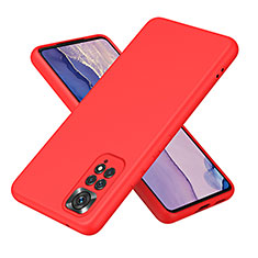 Silikon Hülle Handyhülle Ultra Dünn Flexible Schutzhülle 360 Grad Ganzkörper Tasche H01P für Xiaomi Redmi Note 11 4G (2022) Rot