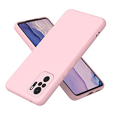 Silikon Hülle Handyhülle Ultra Dünn Flexible Schutzhülle 360 Grad Ganzkörper Tasche H01P für Xiaomi Redmi Note 11 SE India 4G Rosegold