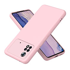 Silikon Hülle Handyhülle Ultra Dünn Flexible Schutzhülle 360 Grad Ganzkörper Tasche H01P für Xiaomi Redmi Note 11E Pro 5G Rosegold