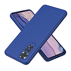 Silikon Hülle Handyhülle Ultra Dünn Flexible Schutzhülle 360 Grad Ganzkörper Tasche H01P für Xiaomi Redmi Note 11S 4G Blau