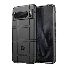 Silikon Hülle Handyhülle Ultra Dünn Flexible Schutzhülle 360 Grad Ganzkörper Tasche J01S für Google Pixel 8 Pro 5G Schwarz