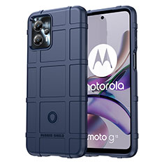 Silikon Hülle Handyhülle Ultra Dünn Flexible Schutzhülle 360 Grad Ganzkörper Tasche J01S für Motorola Moto G13 Blau