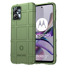 Silikon Hülle Handyhülle Ultra Dünn Flexible Schutzhülle 360 Grad Ganzkörper Tasche J01S für Motorola Moto G13 Grün