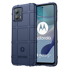 Silikon Hülle Handyhülle Ultra Dünn Flexible Schutzhülle 360 Grad Ganzkörper Tasche J01S für Motorola Moto G53y 5G Blau