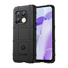 Silikon Hülle Handyhülle Ultra Dünn Flexible Schutzhülle 360 Grad Ganzkörper Tasche J01S für OnePlus 10 Pro 5G Schwarz