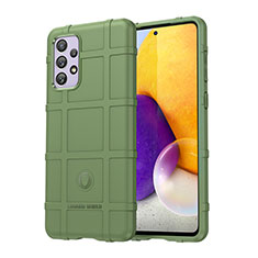 Silikon Hülle Handyhülle Ultra Dünn Flexible Schutzhülle 360 Grad Ganzkörper Tasche J01S für Samsung Galaxy A73 5G Grün
