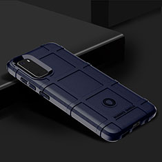 Silikon Hülle Handyhülle Ultra Dünn Flexible Schutzhülle 360 Grad Ganzkörper Tasche J01S für Samsung Galaxy S20 5G Blau