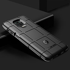 Silikon Hülle Handyhülle Ultra Dünn Flexible Schutzhülle 360 Grad Ganzkörper Tasche J01S für Xiaomi Poco M2 Pro Schwarz