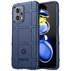 Silikon Hülle Handyhülle Ultra Dünn Flexible Schutzhülle 360 Grad Ganzkörper Tasche J01S für Xiaomi Poco X4 GT 5G Blau