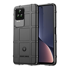 Silikon Hülle Handyhülle Ultra Dünn Flexible Schutzhülle 360 Grad Ganzkörper Tasche J01S für Xiaomi Redmi K60E 5G Schwarz