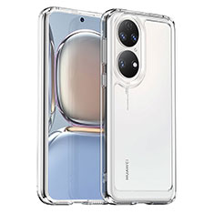 Silikon Hülle Handyhülle Ultra Dünn Flexible Schutzhülle 360 Grad Ganzkörper Tasche J02S für Huawei P50 Klar