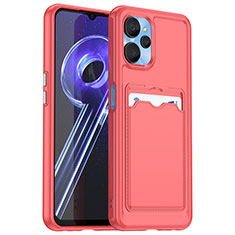 Silikon Hülle Handyhülle Ultra Dünn Flexible Schutzhülle 360 Grad Ganzkörper Tasche J02S für Realme 10 5G Rot