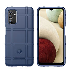 Silikon Hülle Handyhülle Ultra Dünn Flexible Schutzhülle 360 Grad Ganzkörper Tasche J02S für Samsung Galaxy A04s Blau