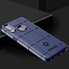 Silikon Hülle Handyhülle Ultra Dünn Flexible Schutzhülle 360 Grad Ganzkörper Tasche J02S für Samsung Galaxy A10s Blau
