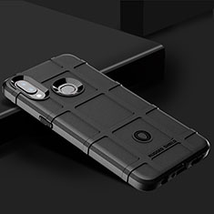 Silikon Hülle Handyhülle Ultra Dünn Flexible Schutzhülle 360 Grad Ganzkörper Tasche J02S für Samsung Galaxy A10s Schwarz