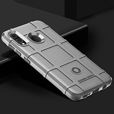Silikon Hülle Handyhülle Ultra Dünn Flexible Schutzhülle 360 Grad Ganzkörper Tasche J02S für Samsung Galaxy A20 Grau