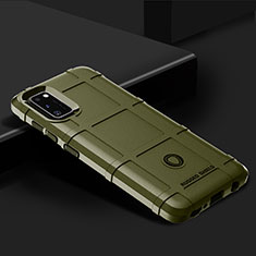 Silikon Hülle Handyhülle Ultra Dünn Flexible Schutzhülle 360 Grad Ganzkörper Tasche J02S für Samsung Galaxy A41 Grün
