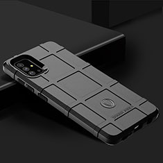 Silikon Hülle Handyhülle Ultra Dünn Flexible Schutzhülle 360 Grad Ganzkörper Tasche J02S für Samsung Galaxy A51 5G Schwarz