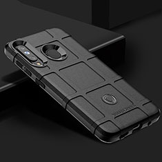 Silikon Hülle Handyhülle Ultra Dünn Flexible Schutzhülle 360 Grad Ganzkörper Tasche J02S für Samsung Galaxy A60 Schwarz