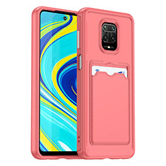 Silikon Hülle Handyhülle Ultra Dünn Flexible Schutzhülle 360 Grad Ganzkörper Tasche J02S für Xiaomi Redmi Note 9 Pro Rot