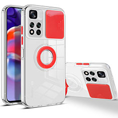 Silikon Hülle Handyhülle Ultra Dünn Flexible Schutzhülle 360 Grad Ganzkörper Tasche MJ1 für Xiaomi Mi 11i 5G (2022) Rot