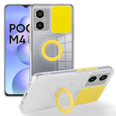 Silikon Hülle Handyhülle Ultra Dünn Flexible Schutzhülle 360 Grad Ganzkörper Tasche MJ1 für Xiaomi Poco M4 5G Gelb