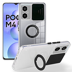 Silikon Hülle Handyhülle Ultra Dünn Flexible Schutzhülle 360 Grad Ganzkörper Tasche MJ1 für Xiaomi Poco M4 5G Schwarz