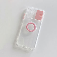 Silikon Hülle Handyhülle Ultra Dünn Flexible Schutzhülle 360 Grad Ganzkörper Tasche MJ1 für Xiaomi Redmi Note 10S 4G Rosa