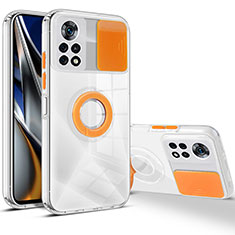 Silikon Hülle Handyhülle Ultra Dünn Flexible Schutzhülle 360 Grad Ganzkörper Tasche MJ1 für Xiaomi Redmi Note 11E Pro 5G Orange
