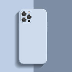 Silikon Hülle Handyhülle Ultra Dünn Flexible Schutzhülle 360 Grad Ganzkörper Tasche S01 für Apple iPhone 14 Pro Hellblau