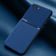 Silikon Hülle Handyhülle Ultra Dünn Flexible Schutzhülle 360 Grad Ganzkörper Tasche S01 für Oppo A5 Blau