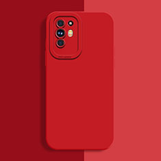 Silikon Hülle Handyhülle Ultra Dünn Flexible Schutzhülle 360 Grad Ganzkörper Tasche S01 für Oppo A95 5G Rot