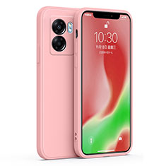 Silikon Hülle Handyhülle Ultra Dünn Flexible Schutzhülle 360 Grad Ganzkörper Tasche S01 für Realme Q5i 5G Rosa