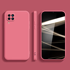 Silikon Hülle Handyhülle Ultra Dünn Flexible Schutzhülle 360 Grad Ganzkörper Tasche S01 für Samsung Galaxy A22 4G Pink