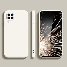 Silikon Hülle Handyhülle Ultra Dünn Flexible Schutzhülle 360 Grad Ganzkörper Tasche S01 für Samsung Galaxy A22 4G Weiß