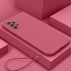 Silikon Hülle Handyhülle Ultra Dünn Flexible Schutzhülle 360 Grad Ganzkörper Tasche S01 für Samsung Galaxy A23 4G Pink