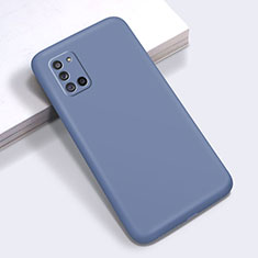 Silikon Hülle Handyhülle Ultra Dünn Flexible Schutzhülle 360 Grad Ganzkörper Tasche S01 für Samsung Galaxy A31 Grau