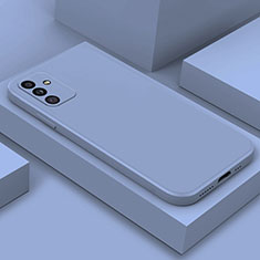 Silikon Hülle Handyhülle Ultra Dünn Flexible Schutzhülle 360 Grad Ganzkörper Tasche S01 für Samsung Galaxy A82 5G Lavendel Grau