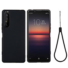 Silikon Hülle Handyhülle Ultra Dünn Flexible Schutzhülle 360 Grad Ganzkörper Tasche S01 für Sony Xperia 1 IV Schwarz