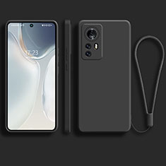 Silikon Hülle Handyhülle Ultra Dünn Flexible Schutzhülle 360 Grad Ganzkörper Tasche S01 für Xiaomi Mi 12 5G Schwarz