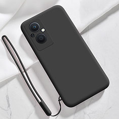 Silikon Hülle Handyhülle Ultra Dünn Flexible Schutzhülle 360 Grad Ganzkörper Tasche S02 für Oppo F21s Pro 5G Schwarz