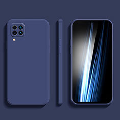 Silikon Hülle Handyhülle Ultra Dünn Flexible Schutzhülle 360 Grad Ganzkörper Tasche S02 für Samsung Galaxy A12 5G Blau