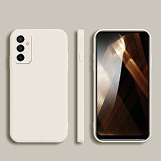 Silikon Hülle Handyhülle Ultra Dünn Flexible Schutzhülle 360 Grad Ganzkörper Tasche S02 für Samsung Galaxy A14 5G Weiß