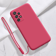 Silikon Hülle Handyhülle Ultra Dünn Flexible Schutzhülle 360 Grad Ganzkörper Tasche S02 für Samsung Galaxy A32 5G Pink