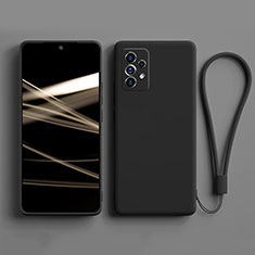 Silikon Hülle Handyhülle Ultra Dünn Flexible Schutzhülle 360 Grad Ganzkörper Tasche S02 für Samsung Galaxy A33 5G Schwarz