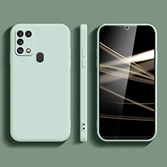 Silikon Hülle Handyhülle Ultra Dünn Flexible Schutzhülle 360 Grad Ganzkörper Tasche S02 für Samsung Galaxy M31 Prime Edition Minzgrün