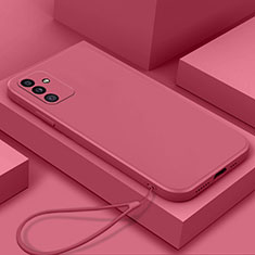 Silikon Hülle Handyhülle Ultra Dünn Flexible Schutzhülle 360 Grad Ganzkörper Tasche S02 für Samsung Galaxy Quantum4 5G Pink