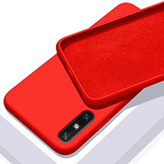 Silikon Hülle Handyhülle Ultra Dünn Flexible Schutzhülle 360 Grad Ganzkörper Tasche S03 für Huawei Enjoy 10e Rot
