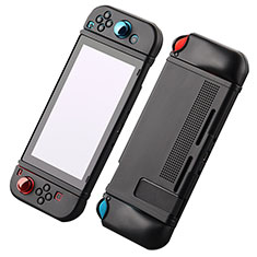 Silikon Hülle Handyhülle Ultra Dünn Flexible Schutzhülle 360 Grad Ganzkörper Tasche S03 für Nintendo Switch Schwarz