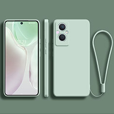 Silikon Hülle Handyhülle Ultra Dünn Flexible Schutzhülle 360 Grad Ganzkörper Tasche S03 für Oppo Reno7 Lite 5G Minzgrün